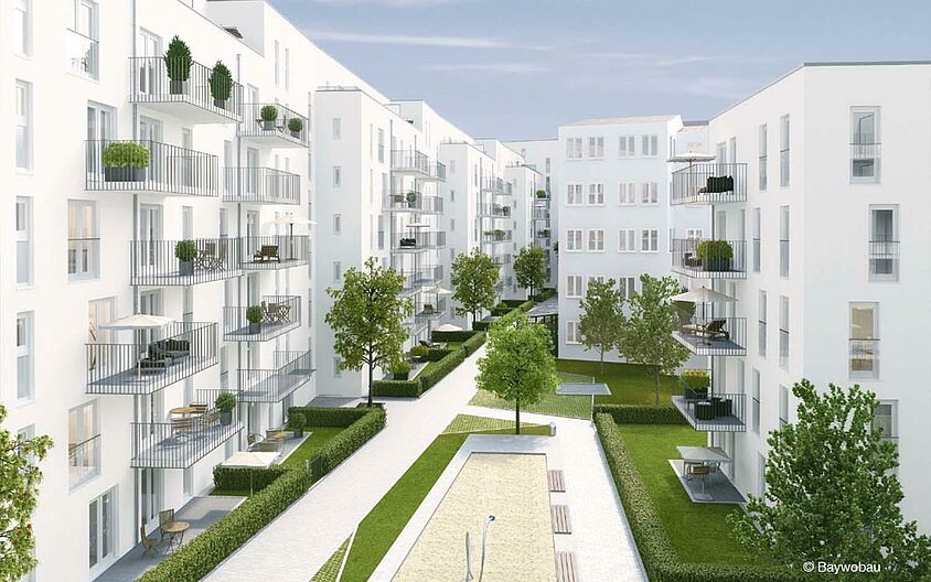 Développement du quartier de la Tassiloplatz à Munich